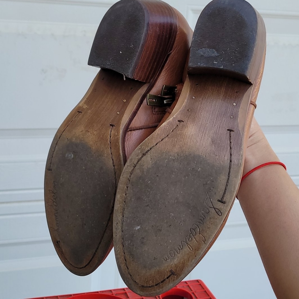 Sam Edelman tan booties boots 7.5 leather - Picture 11 of 12